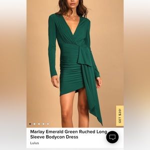 Lulus emerald green dress